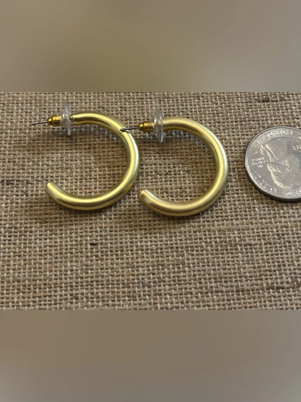 Double Hoop Design Earrings